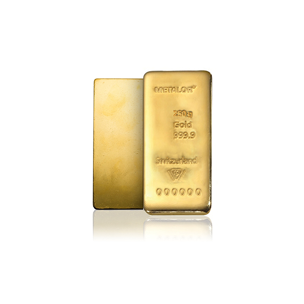 250g Metalor Investment Gold Bar (999.9)