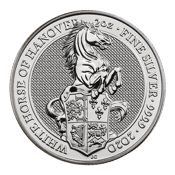 2 Ounce Silver Queens Beasts White Horse Of Hanover (2020)