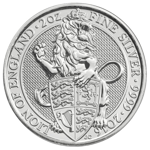 2 Ounce Silver Queens Beast Lion Of England (2016)