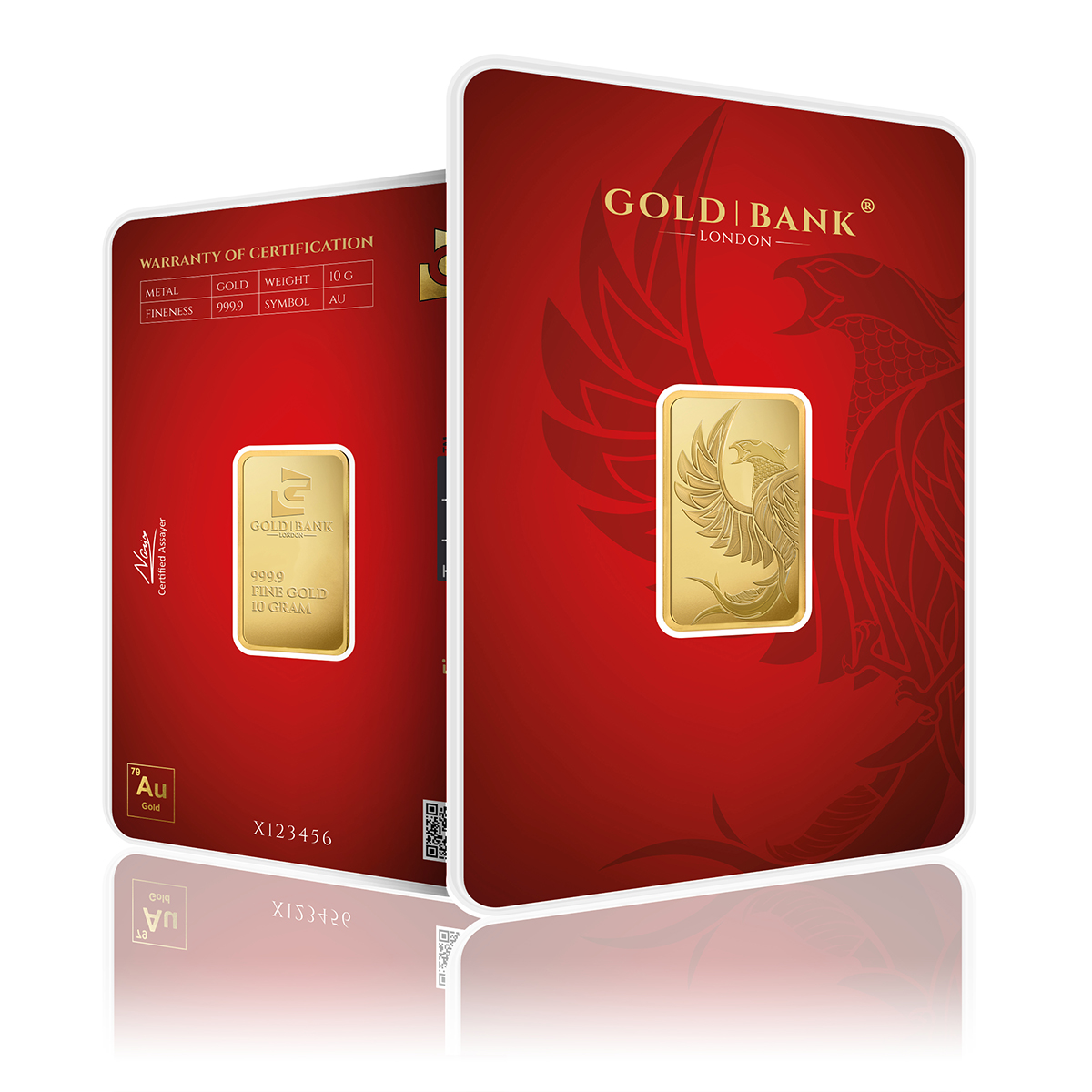 10g Gold Bank Phoenix Edition Gold Bar (999.9)