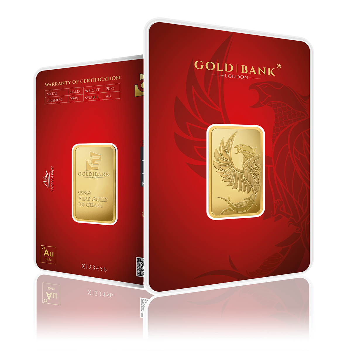 20g Gold Bank Phoenix Edition Gold Bar (999.9)