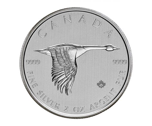 2 Ounce Silver Canada Goose