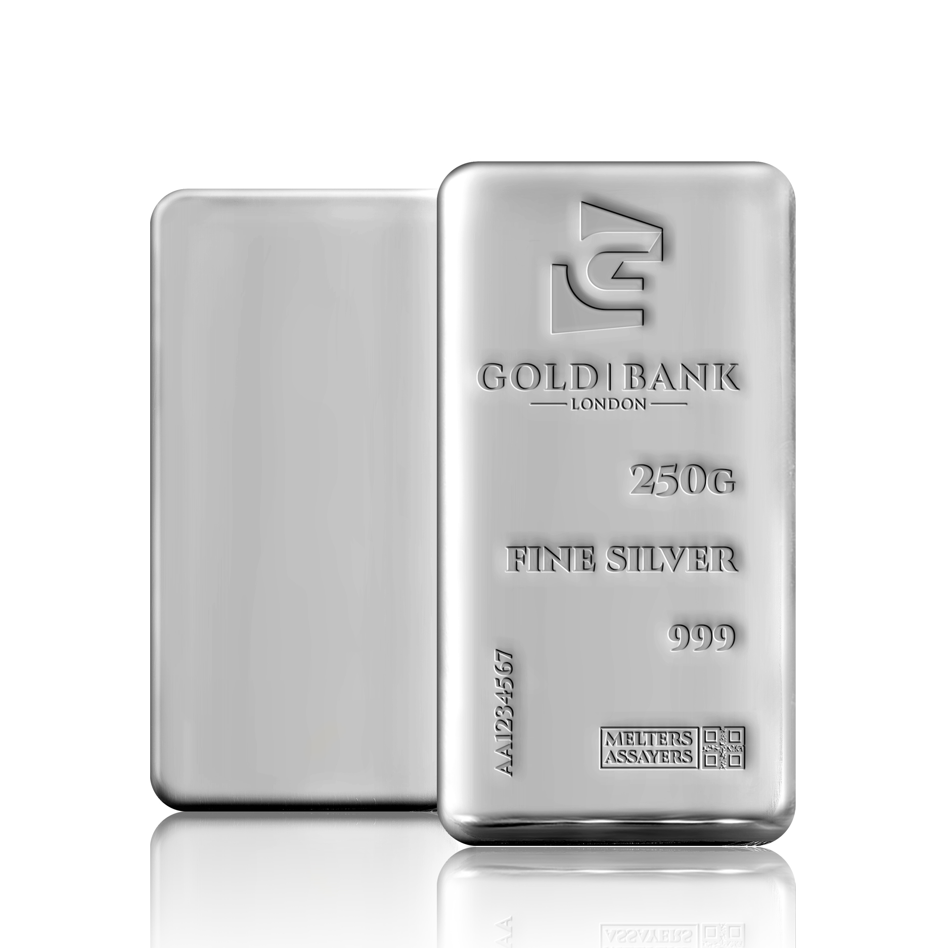 250g Gold Bank Investment Silver Bar (999)