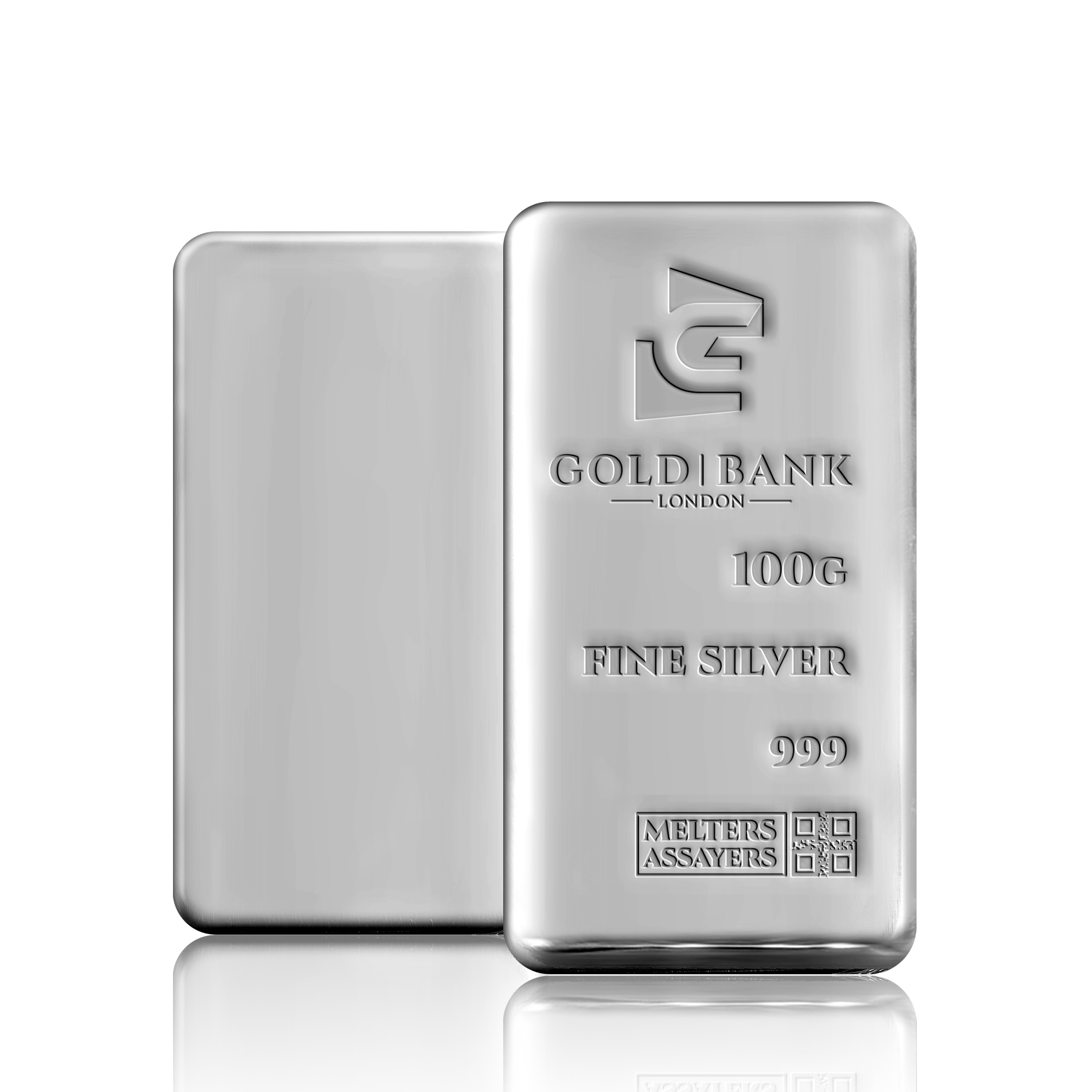 100g Gold Bank Investment Silver Bar (999)