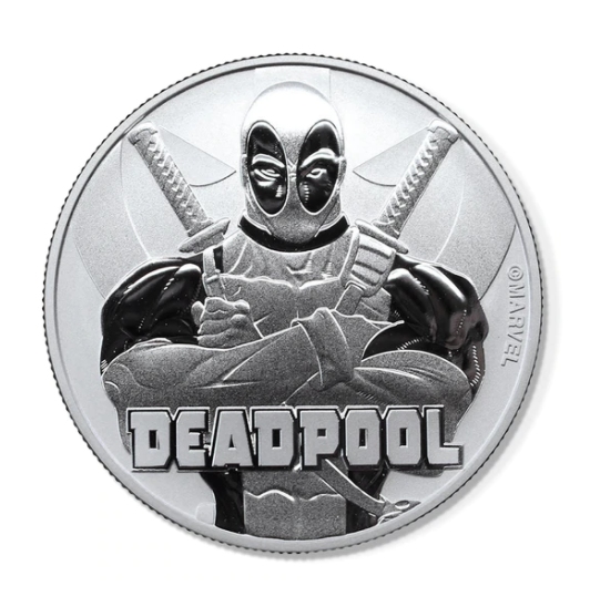 1 Ounce Silver Deadpool (Marvel Series)