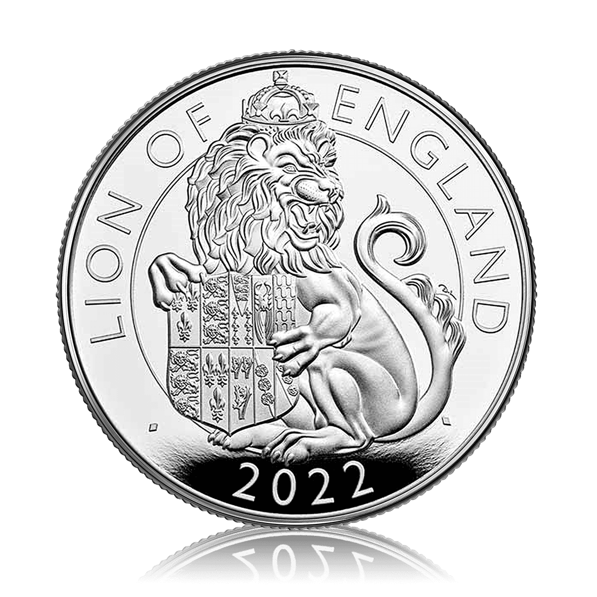 2 Ounce Silver Tudor Beast The Lion of England Silver Coin (2023)