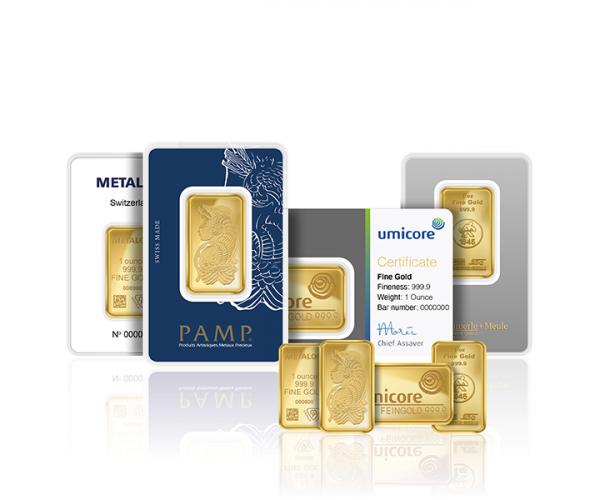 10 Gram Mixed Brands Investment Gold Bar (999.9)