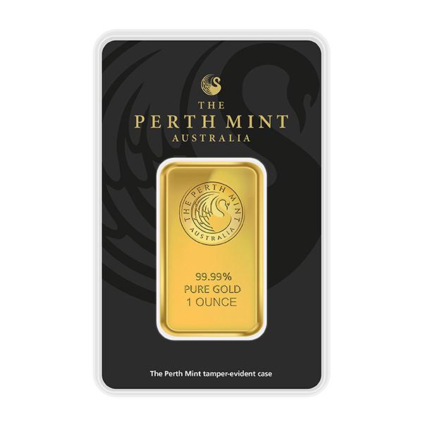 1  Ounce Perth Mint Investment  Gold Bar (999.9)