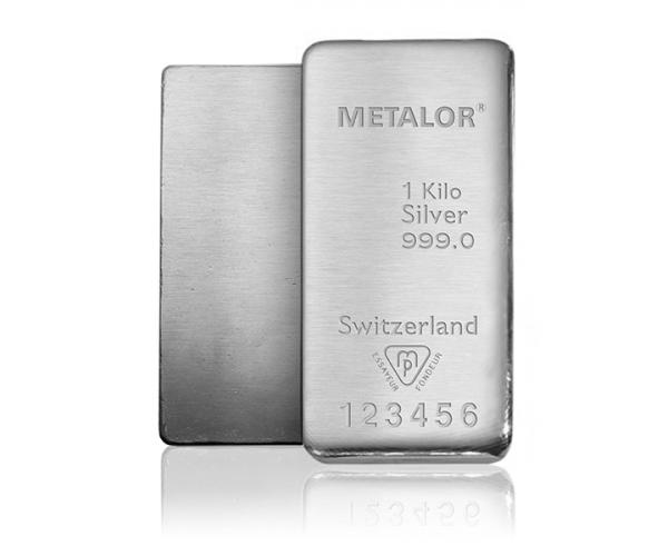 1kg Metalor Investment Silver Bar (999)