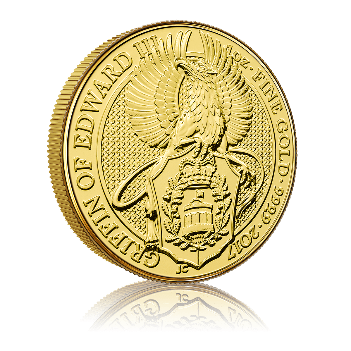 1 Oz Queen's Beast Griffin Of Edward Gold Coin