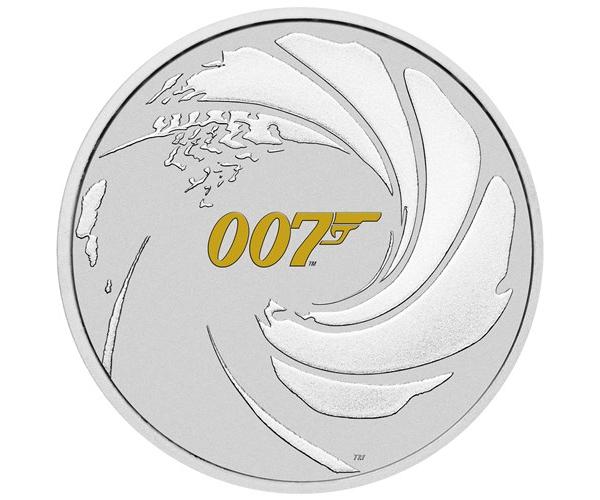 1 Ounce James Bond 007 Silver Coin in Card