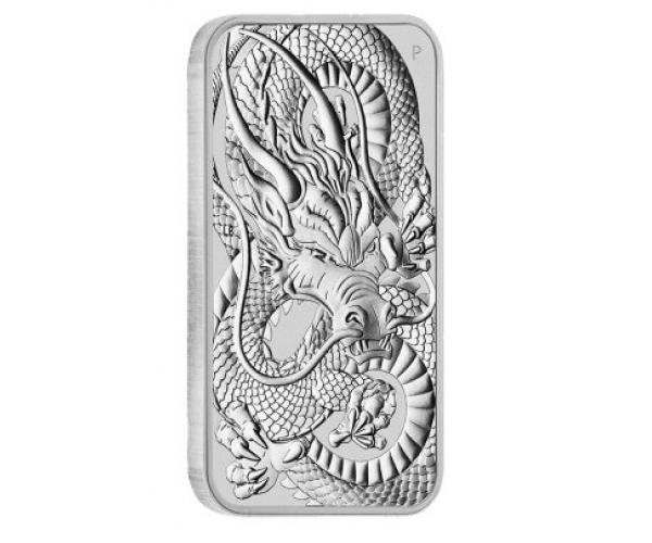 1 Ounce Silver Rectangular Dragon (2021)