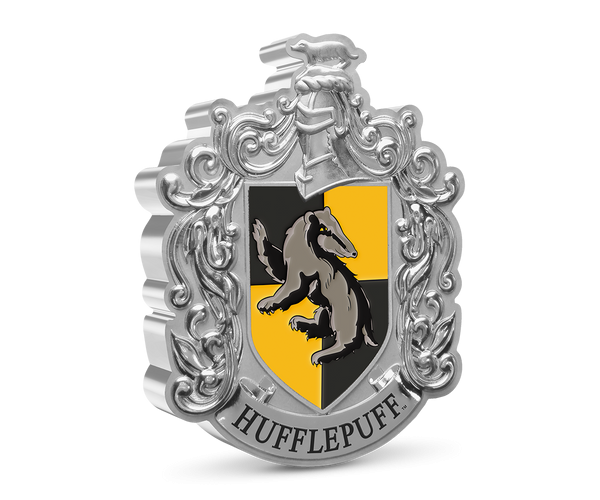 1 Ounce Silver Harry Potter Hufflepuff Crest