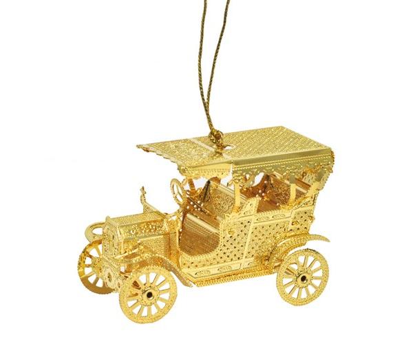 24ct Christmas Gold Dipped Car (Tree Decoration)